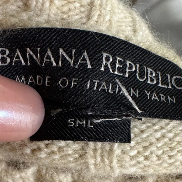 Banana Republic Made of Italian Yarn/wool 80%-Unisex Crewneck Sweater - Picture 10 of 10